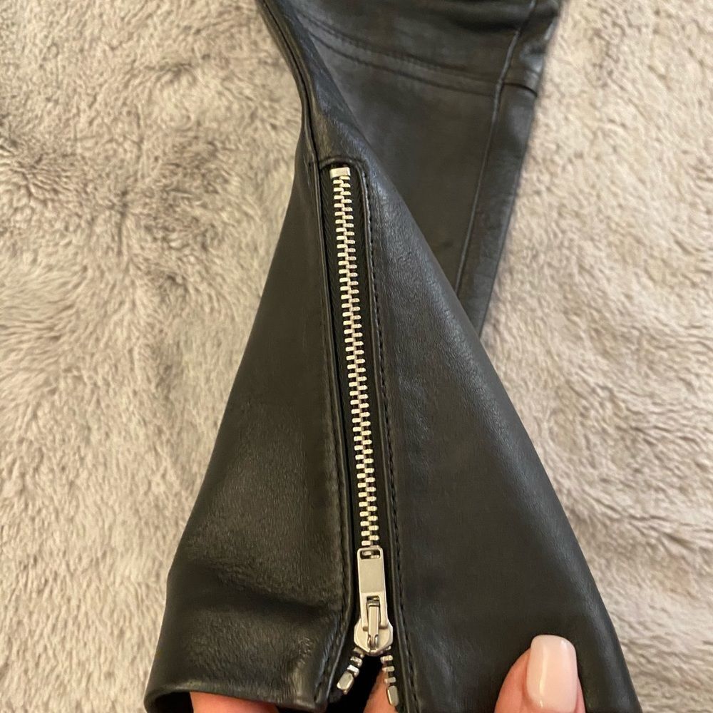 Saint Laurent Paris genuine leather pants, size 38(4) - Picture 5 of 14